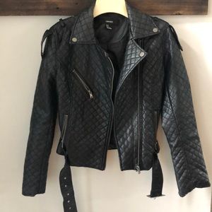 Faux leather jacket